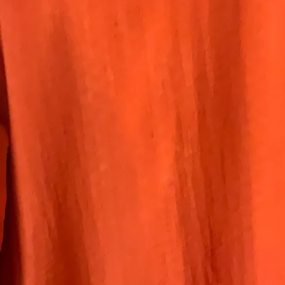 Yushi Women’s Orange 3/4 Sleeves Tunic Lagenlook Blouse Size X-Large - Picture 4 of 10